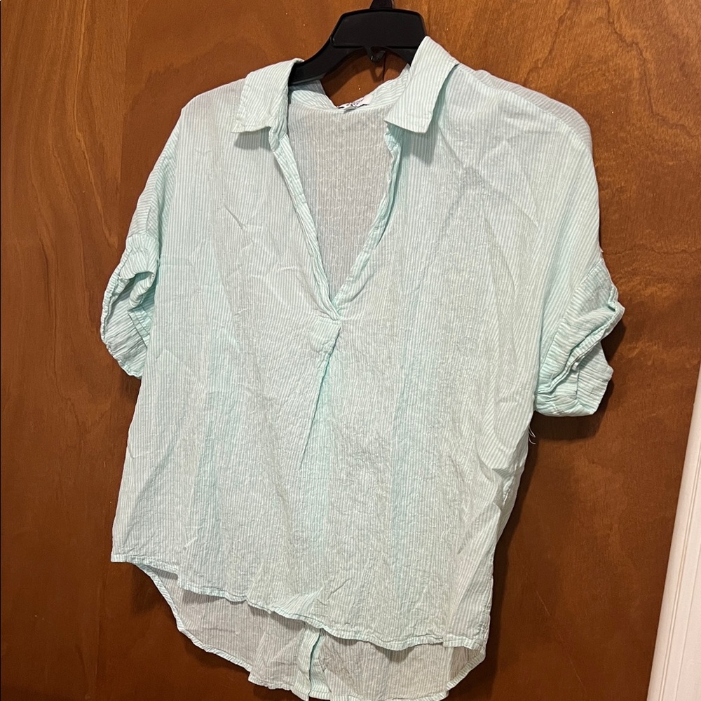 Crown & Ivy Light Blue Blouse